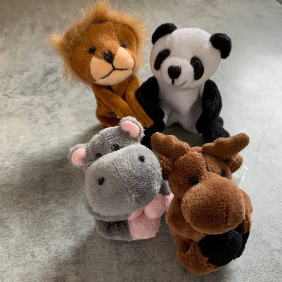 Animal Mini Magnets Moose Hippo Lion Panda, Ganz & ASI Brands - Picture 3 of 14